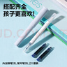 得力（deli）小圓臺EF明尖速干學(xué)生練字鋼筆  (1筆1復寫(xiě)筆2晶藍 墨囊) SF533  EF尖(約0.38mm) 曬單實(shí)拍圖