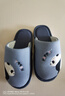 豬爸爸兒童棉麻拖鞋男童秋冬季中大童家居室內防滑女童卡通親子棉拖藍26 曬單實(shí)拍圖