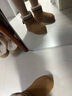 他她（TATA）圣誕靴加絨保暖雪地靴女靴厚底毛毛棉鞋短靴冬CDD03DD4 黃棕（筒高12.5CM） 39 曬單實(shí)拍圖