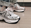回力官方男鞋秋冬老爹鞋女情侶款增高休閑鞋潮流運(yùn)動(dòng)鞋子男 銀灰41 曬單實(shí)拍圖