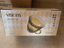 康寧（VISIONS）琥珀色早餐杯玻璃杯燕麥牛奶杯家用帶蓋勺子咖啡杯2杯2蓋2勺 曬單實(shí)拍圖