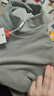 名創(chuàng  )優(yōu)品（MINISO）桑蠶絲打底衫男秋冬加絨加厚半高領(lǐng)內搭男生含羊毛雙面絨長(cháng)袖t恤 灰綠 L /175(體重120-140斤) 曬單實(shí)拍圖