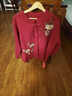 俞兆林奶奶春秋外套洋氣媽媽紅色上衣服新款本命年老太太中老年過(guò)年冬裝 酒紅 3XL (建議120-130斤) 曬單實(shí)拍圖