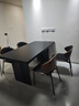 帕沙曼（pashaman）全托巖板餐桌現代簡(jiǎn)約亞克力懸浮長(cháng)方形桌子1.6米+餐椅*4張 6170Y 曬單實(shí)拍圖
