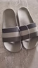 卡帝樂(lè )鱷魚(yú)（CARTELO）2026新款男士拖鞋外穿條紋防滑厚底家用居家室內浴室洗澡涼拖鞋女 灰色 43-44 曬單實(shí)拍圖
