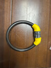永久自行車(chē)密碼鎖山地車(chē)騎行裝備配件兒童單車(chē)摩托車(chē)鎖防盜便攜環(huán)型鎖 環(huán)型鎖0.4米-黑黃【四位密碼】 曬單實(shí)拍圖