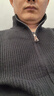 班尼路（Baleno）男士針織衫秋冬季加厚休閑保暖雙頭拉鏈毛衣男外套寬松線(xiàn)衣打底衫 曬單實(shí)拍圖