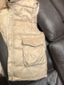 皮爾卡丹（pierre cardin）歐重磅中長(cháng)款羽絨棉馬甲加厚秋冬新款保暖百搭寬松外套背心馬夾 卡其色今年流行的輕奢品牌 XL 【建議120-135斤】 曬單實(shí)拍圖