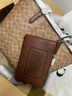 蔻馳（COACH）【京東奧萊】City33托特大容量手提女包輕奢生日禮物送女友 棕色CBQ38IMXHE 均碼 曬單實(shí)拍圖
