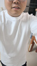 羅蒙【液氨抗皺 重磅270g】長(cháng)袖T恤男士春秋純白棉質(zhì)休閑圓領(lǐng)打底男裝 曬單實(shí)拍圖
