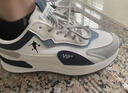 里奇.喬丹   RICKY JORDAN男鞋斷碼秋冬防臭減震跑步鞋百搭皮面運動(dòng)鞋輕便耐磨休閑旅游鞋男 QD966灰藍【皮面款】 41 曬單實(shí)拍圖