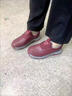 足力健艾爸爸老人鞋女冬棉鞋防水保暖加絨媽媽鞋加厚防滑休閑奶奶鞋老北京布鞋 棗紅女 （送襪子） 40 曬單實(shí)拍圖