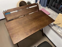 華萊德折疊書(shū)桌實(shí)木桌子小戶(hù)型家用餐桌臥室小戶(hù)型床頭小書(shū)桌簡(jiǎn)易電腦桌 實(shí)木折疊書(shū)桌+軟包椅-胡桃色80CM 曬單實(shí)拍圖