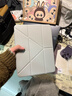 閃魔適用ipad air7/6保護套11英寸M3芯片2025/24款ipad air7保護殼蘋(píng)果透明亞克力灰色 曬單實(shí)拍圖