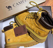 駱駝（CAMEL）【山丘】經(jīng)典大黃靴馬丁靴秋冬戶(hù)外工裝靴 L23W076065 土黃 37 曬單實(shí)拍圖