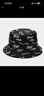 GLO-STORY遮陽(yáng)帽男女 字母刺繡漁夫帽文藝休閑百搭雙面盆帽男四季戴遮陽(yáng)帽 曬單實(shí)拍圖