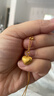 周大福愛(ài)心項鏈 足金黃金吊墜項鏈(工費:520計價(jià))EOF1178生日禮物 45cm 足金 約5.40g 曬單實(shí)拍圖