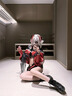 仟趣堡三角洲cos服麥曉雯cos周邊全套駭爪原皮大全套cosplay服裝女 麥曉雯紅皮維什戴爾全套+假發(fā)+鞋子+道具+面具 S【適合80-95斤】 曬單實(shí)拍圖