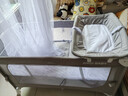 ANGI BABY嬰兒床可移動(dòng)拼接床嬰兒床多功能床可折疊搖搖床新生兒哄睡兒童床 旗艦款 尿布臺+玩具架+蚊帳+搖桿 嬰兒床拼接床新生兒禮物哄娃神器 曬單實(shí)拍圖