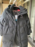 鴨鴨（YAYA）【王一博同款】羽絨服男女2025冬季新款長(cháng)款過(guò)膝加厚保暖女士外套 青光黑色 -YE4B001056A 【312g高充絨/冰殼系列】 XL 【建議145-160斤】 曬單實(shí)拍圖