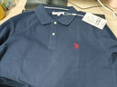 U.S. POLO ASSN.polo衫男翻領(lǐng)秋季純棉商務(wù)休閑長(cháng)袖t恤男士高端上衣 藏藍色 XL 曬單實(shí)拍圖
