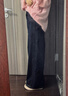 XWI欣未通勤百搭復古深藍水洗牛仔褲女秋季新款高腰顯瘦闊腿褲 保色深藍 S 曬單實(shí)拍圖