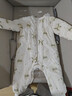 童泰（TONGTAI）嬰兒連體秋冬寶寶夾棉衣服兒童對開(kāi)爬服TS43D210-DS綠色80cm 曬單實(shí)拍圖