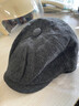 途尊（kingtrip）貝雷帽子爸爸帽秋冬老頭帽男士中年鴨舌帽春秋老人男中老年八角帽 咖啡色 曬單實(shí)拍圖