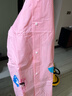 京東京造 兒童雨衣帶大書(shū)包位男童女童女孩加長(cháng)全身學(xué)生雨披 粉色2xl 曬單實(shí)拍圖
