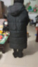 宏資琦羽絨棉服女冬季2025新款加厚中長(cháng)款棉衣外套寬松過(guò)膝長(cháng)款棉襖超厚 黑色 M （建議101—115斤） 曬單實(shí)拍圖