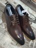 SUSTYLE奢侈高端品牌高檔皮鞋男士夏季真皮雕花尖頭中年商務(wù)正裝休閑鞋子 咖啡色 41 曬單實(shí)拍圖