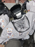 【親子兒童款】電動(dòng)車(chē)擋風(fēng)被冬季加絨加厚電瓶摩托擋雨罩四季通用 灰底甜品小熊【護肩護脖+雙膜寶寶艙+寶寶拉手】 曬單實(shí)拍圖