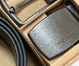 蔻馳（COACH）【品牌直供】男士雙扣頭腰帶禮盒 38MM 灰黑色CW362 曬單實(shí)拍圖