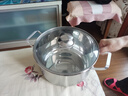 奈迅德國316不銹鋼湯鍋加厚家用蒸鍋煮粥鍋燉鍋雙耳燃氣灶電磁爐專(zhuān)用 【加厚】外徑適合5-6人 26cm 曬單實(shí)拍圖