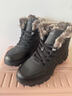 全洲狼 雪地靴男冬季新款東北棉鞋男大碼抗寒防水加絨保暖輕便防滑靴子 黑色棉鞋-升級版 加絨 42 (260mm) 曬單實(shí)拍圖