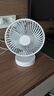Hulker 大扇面桌面小風(fēng)扇USB可充電臺式辦公室學(xué)生宿舍床頭大風(fēng)力便攜電風(fēng)扇 升級七葉羽靜音風(fēng)扇 【6寸充電款】1800毫安時(shí) 曬單實(shí)拍圖
