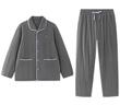 全棉時(shí)代新品睡衣【華夫格夾棉蓬松蓄溫磨毛】男女士家居服情侶套裝可外穿 曬單實(shí)拍圖