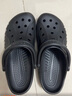 卡駱馳（CROCS）洞洞鞋貝雅男鞋女鞋輕便耐磨一腳蹬拖鞋休閑鞋|10126 黑色-001 37 /38(230mm) 曬單實(shí)拍圖