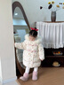 G.duck小黃鴨童裝女童羽絨服2024新款洋氣冬季女寶寶加厚中長(cháng)款兒童冬裝 淺黃色2569 100 建議2~3歲【 90-100cm】cm 曬單實(shí)拍圖