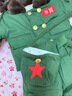 G.duck軍大衣兒童套裝加絨軍綠色嬰兒棉衣加厚寶寶棉服東北小孩冬季衣服 軍大衣_分體款送帽子包包 90 cm 建議22-26斤 曬單實(shí)拍圖