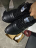 里奇.喬丹   RICKY JORDAN男鞋冬季保暖高幫跑步鞋皮面透氣運動(dòng)鞋保暖防臭耐磨軟底旅游鞋子 952雅黑【皮面防水加絨】真牛皮加絨款 40 (250mm) 曬單實(shí)拍圖