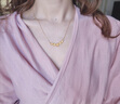 周六福黃金項鏈女桃花足金生日禮物計價(jià)A0611667 約4.51g 40+5cm  曬單實(shí)拍圖