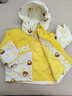 G.duck小黃鴨童裝兒童沖鋒衣夾棉三合一薄款男女童寶寶小孩春秋冬外套裝 黃色【夾棉外套+羽絨內膽】 110 建議身高100-110cm 曬單實(shí)拍圖