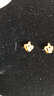 六桂福珠寶 黃金耳釘 皇冠 足金耳釘耳飾女 BE0626 約1.2g 曬單實(shí)拍圖