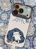 雅好（Yagoo）適用蘋(píng)果17pro手機殼iphone17promax新款女16pro創(chuàng  )意15pro卡通14pro吹空調貓咪13帶掛繩防摔全包套 油畫(huà)吹空調貓咪白【短款手腕掛繩】古董白 iPhone1 曬單實(shí)拍圖