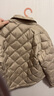 LILY2025冬新款復古簡(jiǎn)約菱格90鴨絨休閑通勤百搭輕薄羽絨服外套女 717卡其 S 曬單實(shí)拍圖