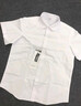 羅蒙女童短袖蕾絲邊白色襯衫校園服飾學(xué)生演出服兒童半袖襯衣 白色150 曬單實(shí)拍圖