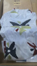 日著(zhù)趣雪怪印花長(cháng)袖t恤女2025年新款設計感修身流行打底衫薄上衣 雪蓮白 M 曬單實(shí)拍圖