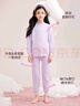 笛莎（DEESHA）兒童保暖內衣套裝瑣溫半高領(lǐng)純棉中大童加厚女童三層夾棉空氣層 曬單實(shí)拍圖