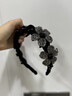 曉色頭箍女2026款高級感立體花卉水鉆發(fā)卡法式優(yōu)雅復古風(fēng)高顱頂發(fā)箍 F3596花卉發(fā)箍-黑色 曬單實(shí)拍圖